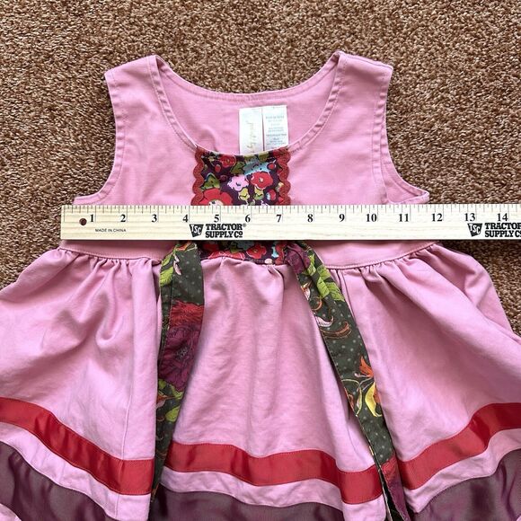 Matilda Jane Dress Girls 18 mo Calypso Paint By Numbers Pink Callouts - Picture 8 of 8